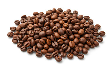 Fototapeta premium coffee beans on white background