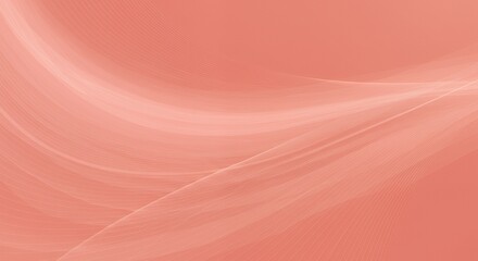 Fototapeta premium Abstract salmon pink background with flowing lines for modern design projects