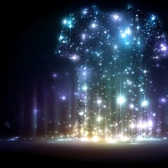 Celestial T Shirt Design, Glowing Stardust Apparel of excellence in splendor beyond compare