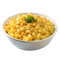 Delicious Creamy Mac and Cheese Pasta Dish in Bowl   Stock Photo