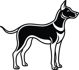 Dog silhouette vector designs 22