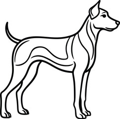 Dog silhouette vector designs 23