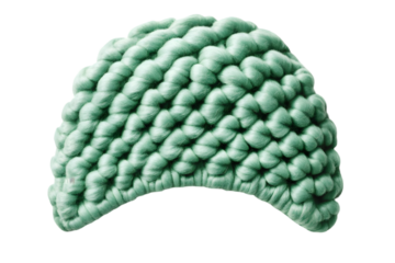 Abstract 3D Render Of A Green Textured Organic Shape On Transparent Background