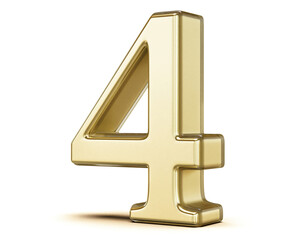 3d golden number 4