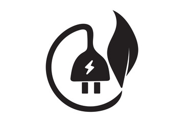 Green energy icon set. Collection of renewable energy, Sustainability, ecology and green electricity icons. Eco friendly, Eco icon. Vector illustration