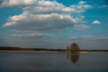 Clouds over the lake