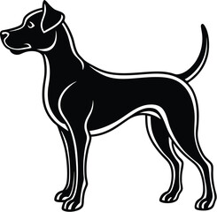 Dog silhouette vector designs 29