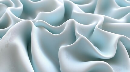 Fototapeta premium Abstract light blue fabric waves. (2)