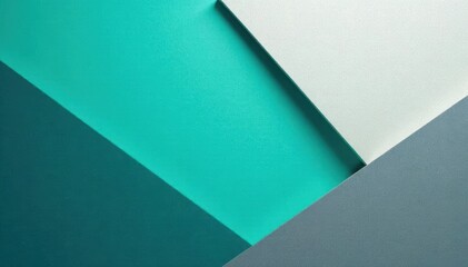Geometric abstract wallpaper, bold teal and grey shapes, abstract, home decor