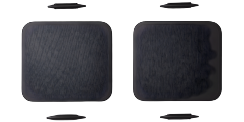 Abstract Dark Textured Geometric Design With Square Shapes and Dark Background