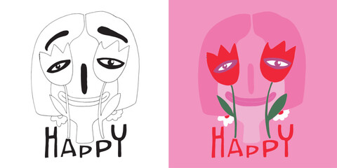 Trendy hand drawn doodle lettering quote. Lettering for t-shirt design, mug print, bag print, clothes fashion. 100% hand drawn vector image.