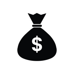 bag of money, money bag with dollar sign