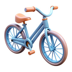 Vintage red bicycle isolated on white for sport or transport