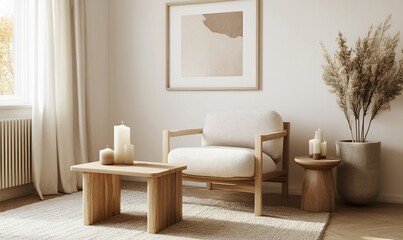 Cozy, minimalist living room