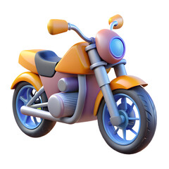 Vintage Italian motor scooter motorbike on white for classic transportation