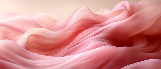 Fototapeta premium Abstract pink fabric waves. (1)