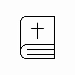 Holy Bible book icon vector sign