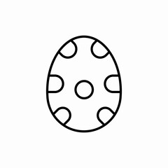 spotted easter egg icon vector sign