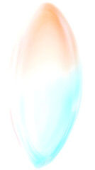 Abstract Illustration Of A Symmetrical Shape With Orange And Blue Gradient On Transparent Background