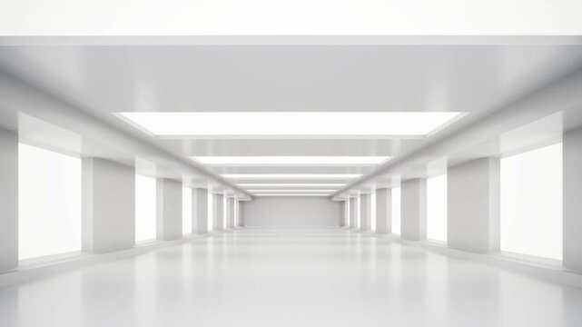 Abstract Futuristic empty floor and room Sci-Fi Corridor With light for showcase, room ,interior Modern Future white floor and wall background. technology interior concept.3d render
