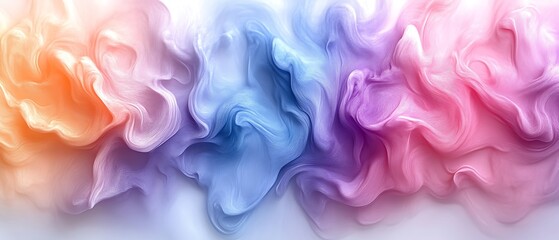 Abstract pastel color swirls.