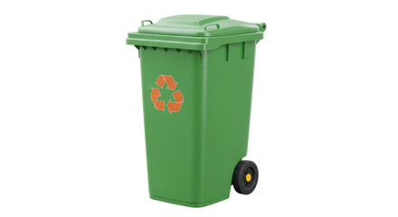 Isolated Recycling Bin