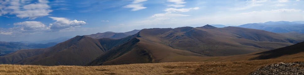 Panoramic view from top of Maymekh mountain, Armenia