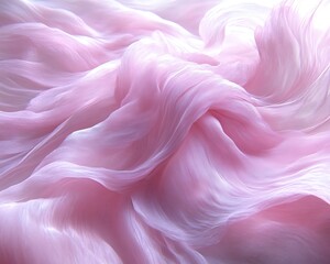 Fototapeta premium Abstract pink fabric waves, soft folds and texture.
