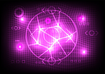 abstract background with glowing element