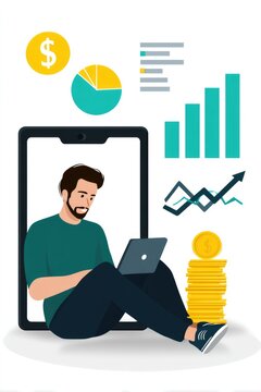 The realm of finance and investment focuses on smartly distributing resources, raising capital, and evaluating returns. An entrepreneur is reviewing his earnings and determining the rate of return, t