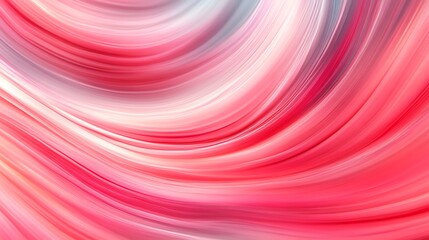 Obraz premium Abstract pink and white flowing curves.