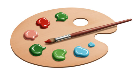 Isolated Paint Palette