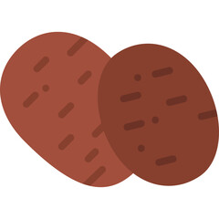 Potatoes single vector illustration icon