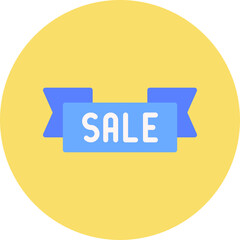 Sale Banner single vector illustration icon