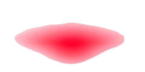 Abstract Red Blob Shape Against a Black Isolated Background Illustration