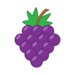 grape fruit icon vector illustration design template