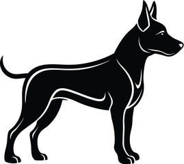 Dog silhouette vector designs 46