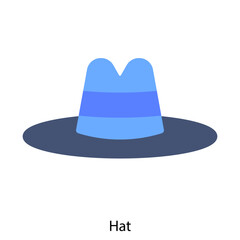 Hat single vector illustration icon