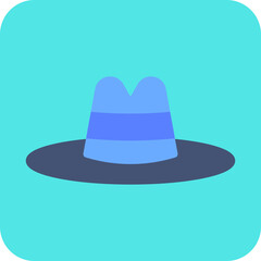 Hat single vector illustration icon