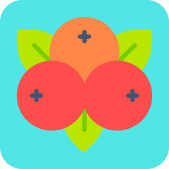 Cranberries single vector illustration icon