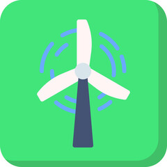 Windmill single vector illustration icon