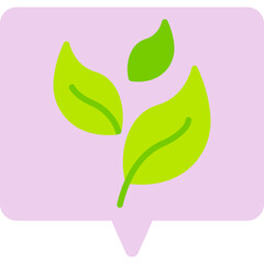 Leaves single vector illustration icon