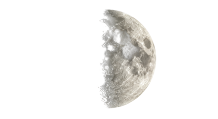 Isolated moon texture
