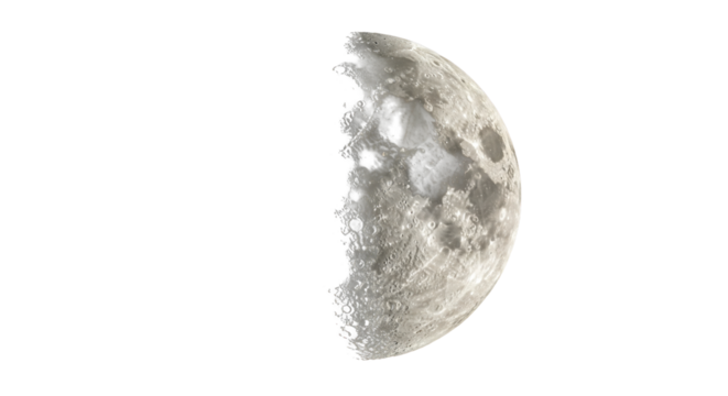 Isolated moon texture