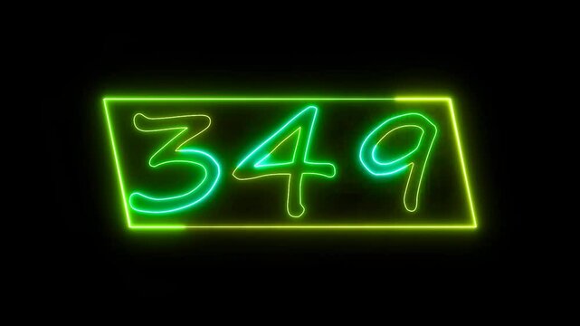 Countdown animation . Rectangle picture frame countdown timer 