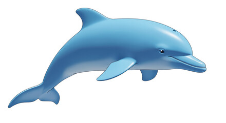 Fototapeta premium Isolated Blue Dolphin