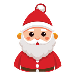 Christmas Santa Claus clipart on white background