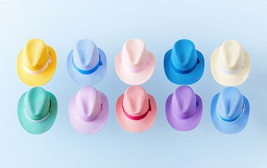 Colorful Hats Display