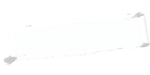 Abstract White Torn Banner Illustration On Transparent Background