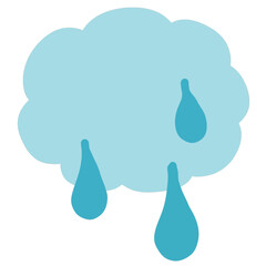 rain drops on the cloud
